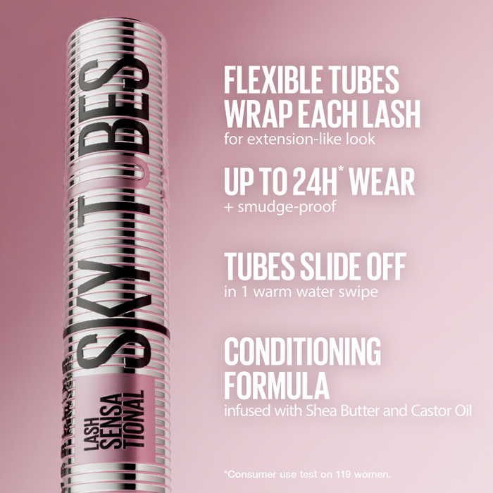 Maybelline Lash Sensational Sky Tubes Tubing Mascara Very Black 7ml