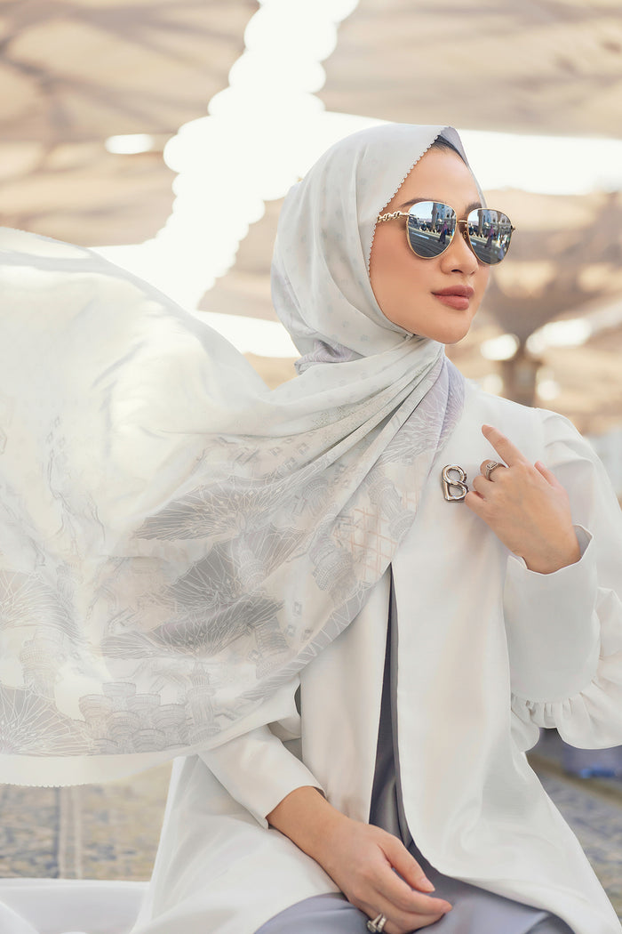 Medina 2 Satin Shawl - Serenity