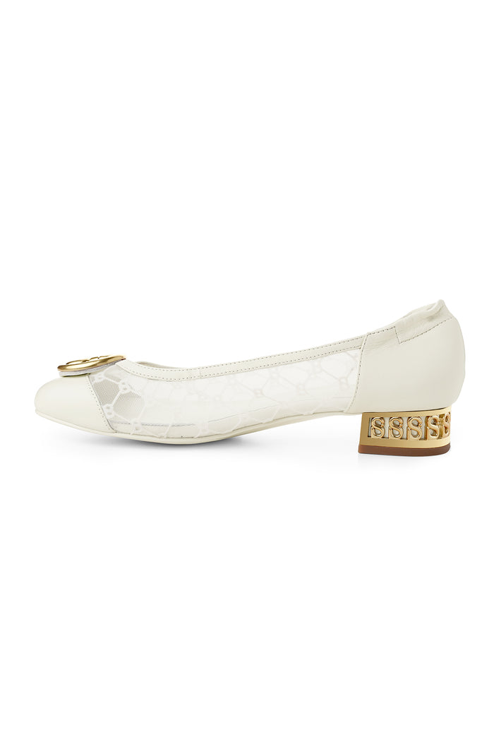 Meela Pump - Broken White