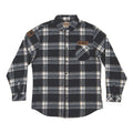 Mens Black and White Flannel