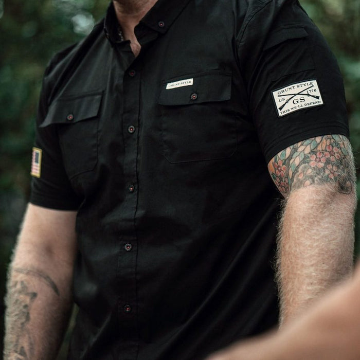 Grunt Style Grunt Style Garage Button Down - Black other tops