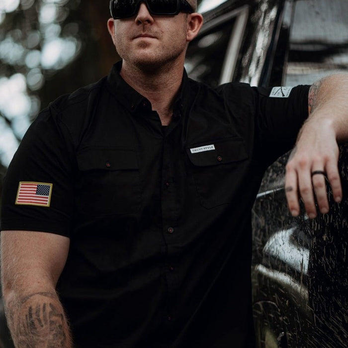 Grunt Style Grunt Style Garage Button Down - Black other tops