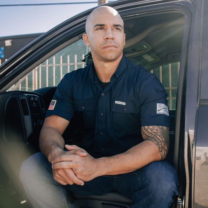 Grunt Style Grunt Style Garage Button Down - Navy other tops