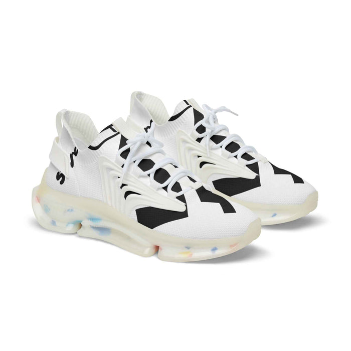 Men's Mesh Sneakers — Lightweight Breathable Athletic Shoes with Bold Black Accent - JSM-Street Dreams