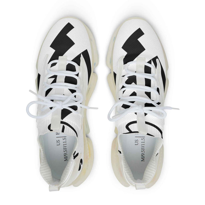 Men's Mesh Sneakers — Lightweight Breathable Athletic Shoes with Bold Black Accent - JSM-Street Dreams