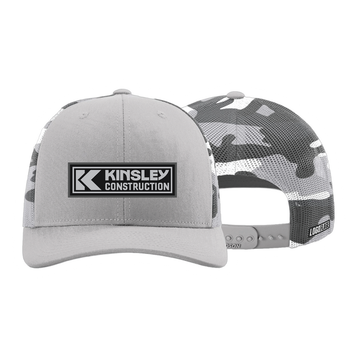 Mens Mesh-Back Silver Camo Cap