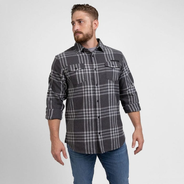 Grunt Style Men's GS Plaid Flannel - Gray