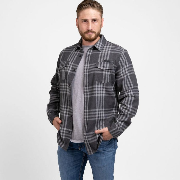 Grunt Style Men's GS Plaid Flannel - Gray