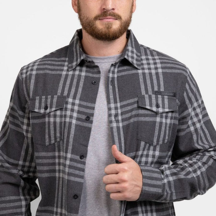 Grunt Style Men's GS Plaid Flannel - Gray