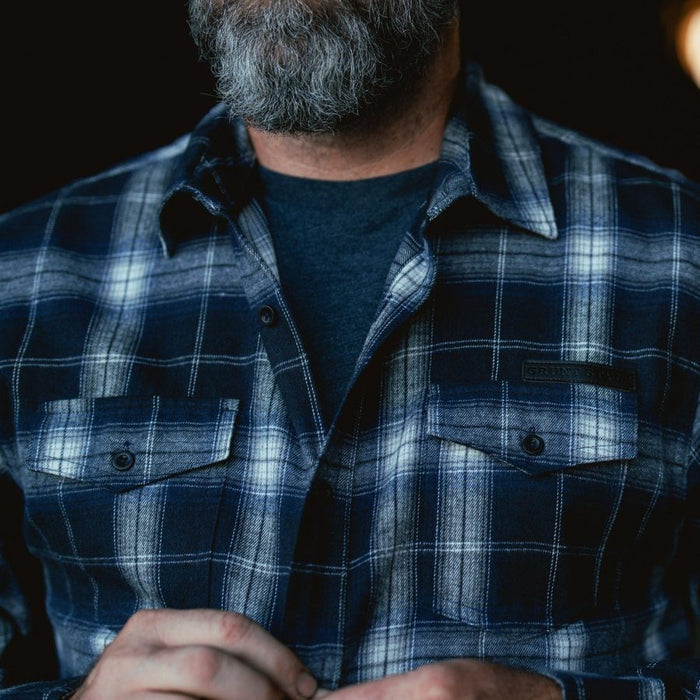 Men's Plaid Flannel - Navy