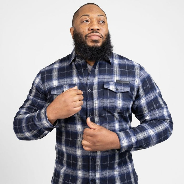Grunt Style Men's GS Plaid Flannel - Navy