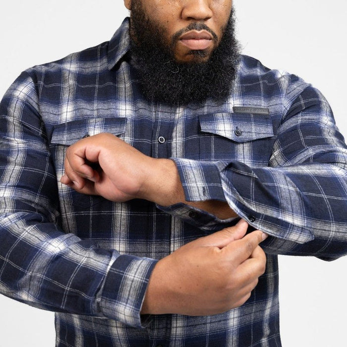 Grunt Style Men's GS Plaid Flannel - Navy