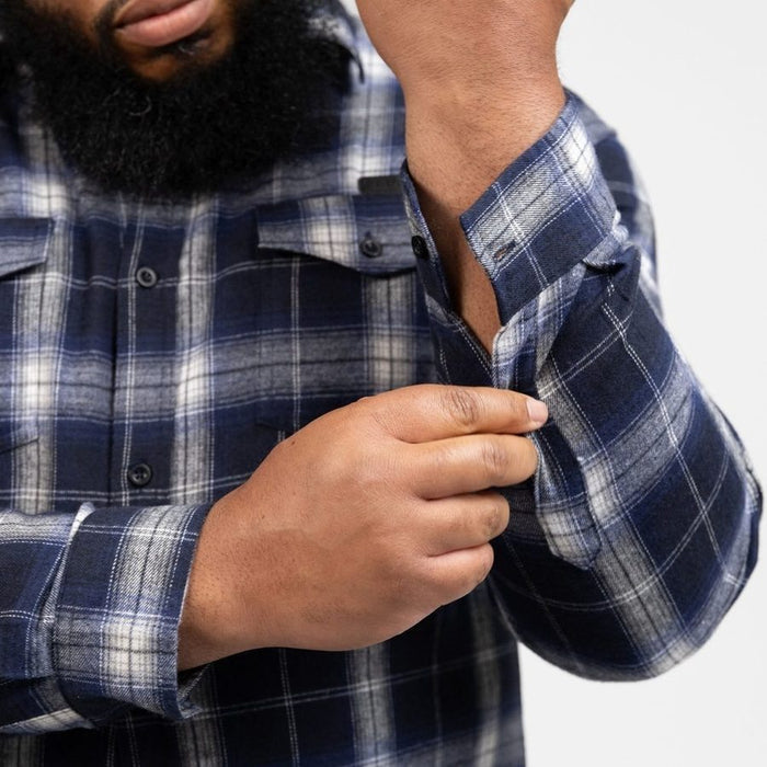 Grunt Style Men's GS Plaid Flannel - Navy