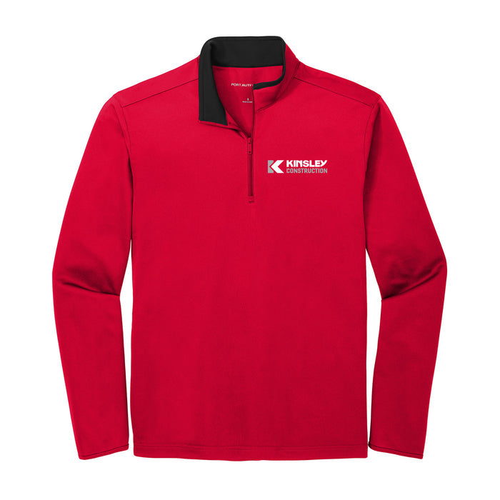 Mens Port Authority® Silk Touch™ Performance Quarter-Zip