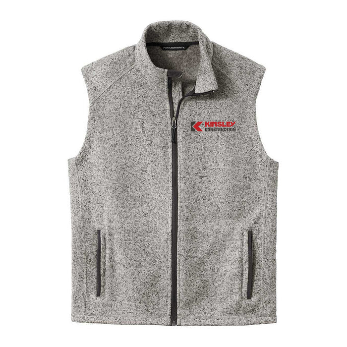Mens Port Authority® Sweater Fleece Vest