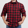 Grunt Style Men's Premium Plaid Flannel - Red