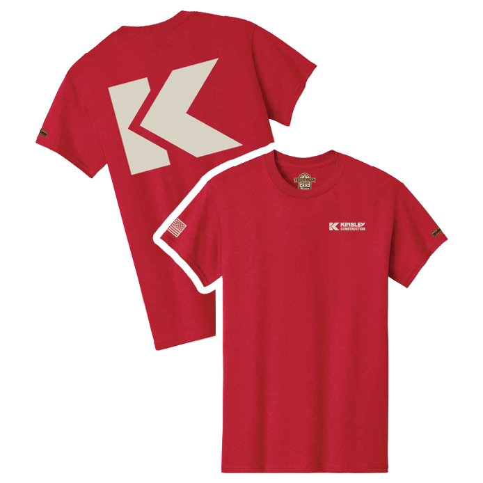 Mens Short Sleeved T-Shirt (Red)