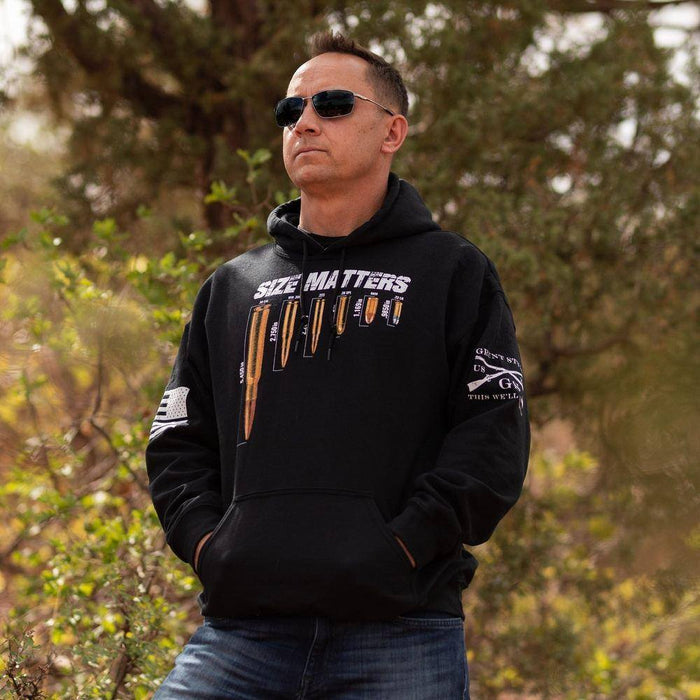 Size Matters Men's Hoodie  | Grunt Style