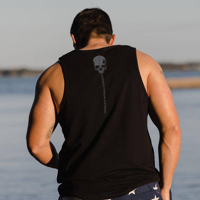 Men's Strength Through Suffering Tank Top  | Patriotic Tank Top