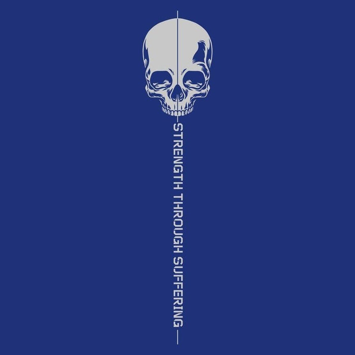 Blue Strength Through Suffering - Patriotic Workout Clothing