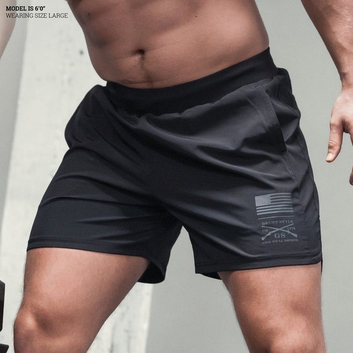 Grunt Style Men's Training Shorts - Black