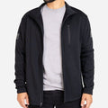 Men's Waffle Top Full-Zip Jacket - Black