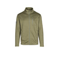 Men's Waffle Top Full-Zip Jacket - Military Green