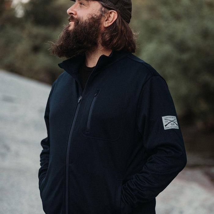 Waffle Top Full-Zip Jacket