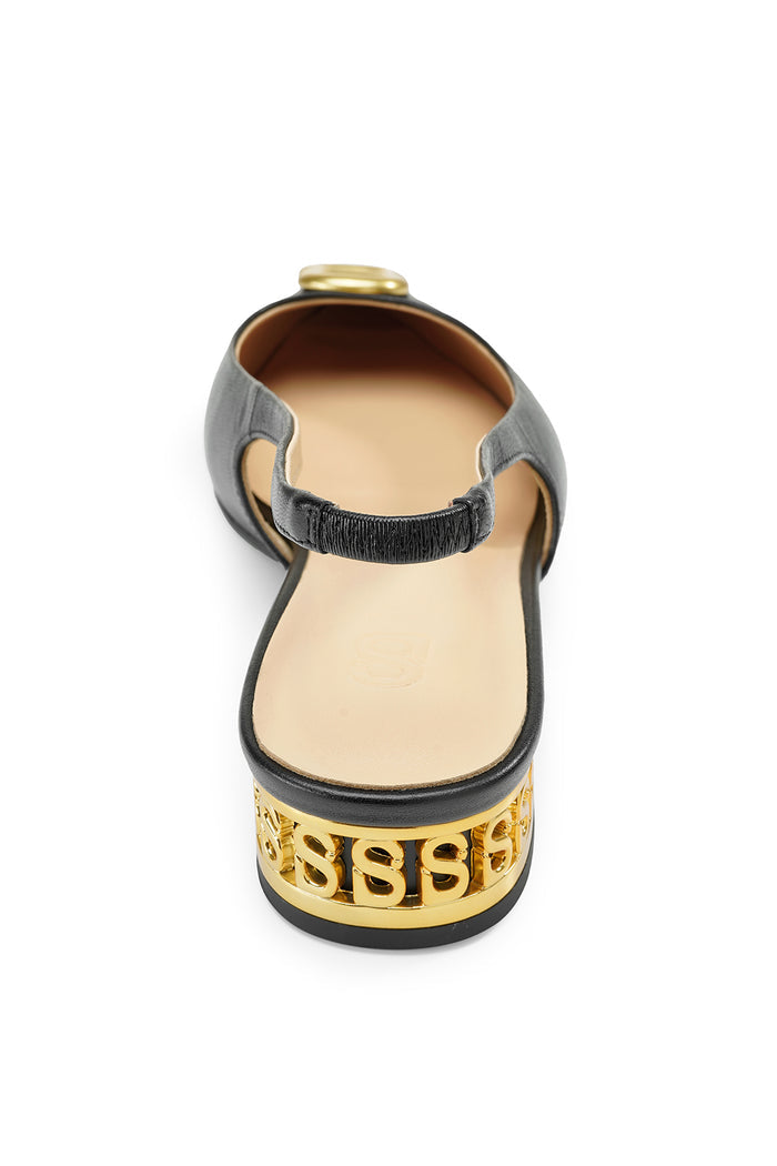 Milly Slingback Shoes - Caviar