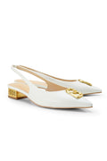 Milly Slingback Shoes - White