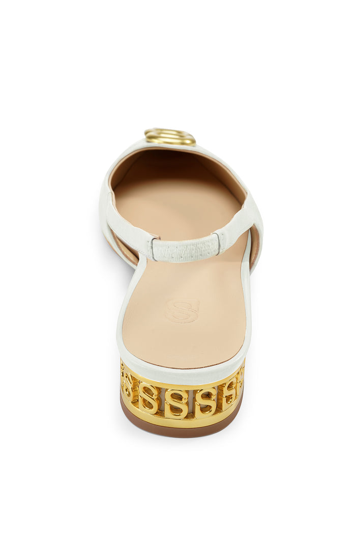 Milly Slingback Shoes - White