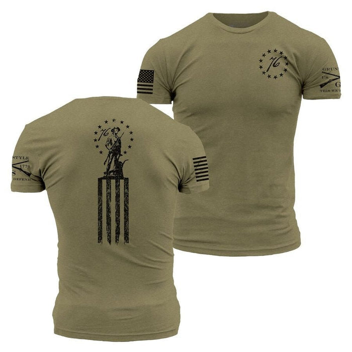 Grunt Style Minutemen T-Shirt - Military Green T-Shirt