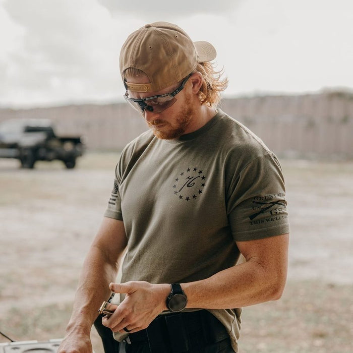 Grunt Style Minutemen T-Shirt - Military Green T-Shirt