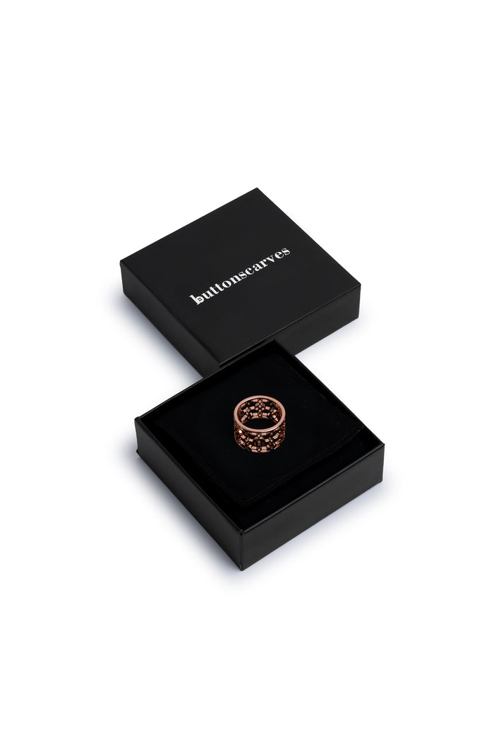 Mona Ring Brooch Rose Gold
