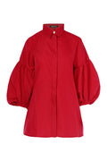 Monogram Embossed Puff Shirt - Red