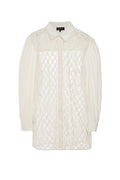 Monogram Embroidery Shirt - Cream