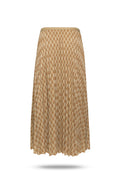 Monogram Pleated Skirt - Chai Tea
