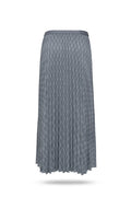 Monogram Pleated Skirt - Flagstone