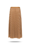 Monogram Pleated Skirt - Harvest Gold