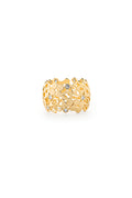 Monogram Ring Brooch - Gold