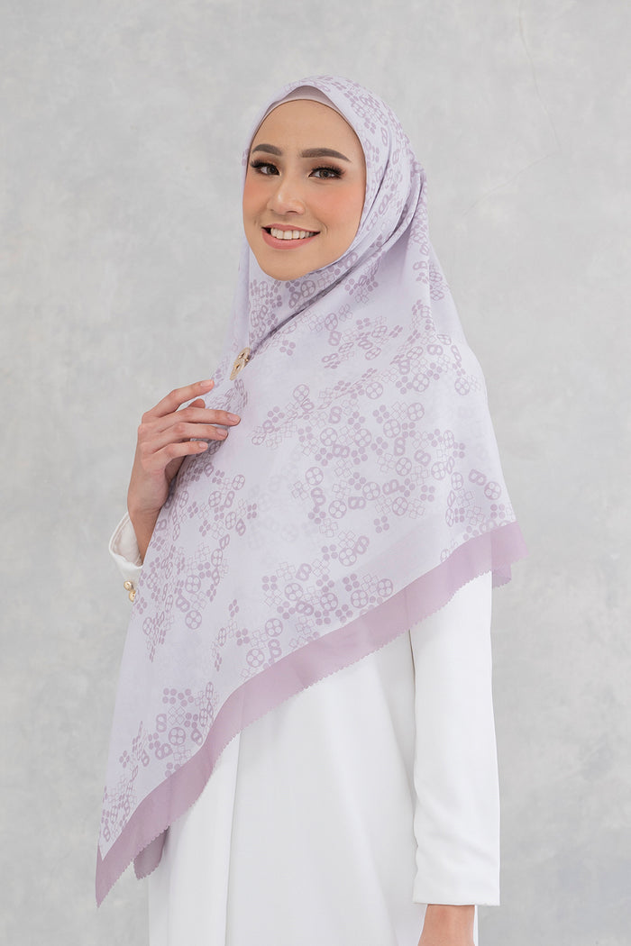 Monogram Scrambled Voal Square XL - Cotton