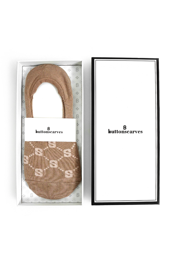 Monogram Socks Brown