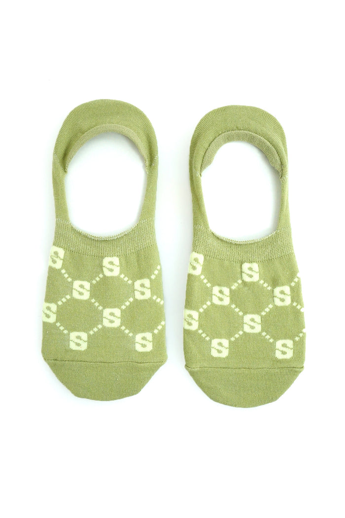Monogram Socks Green