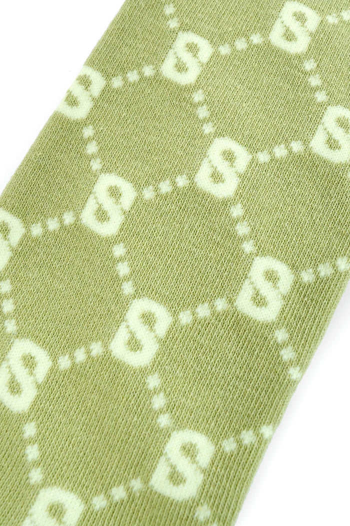 Monogram Socks Green