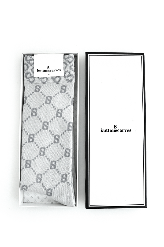 Monogram Socks Grey