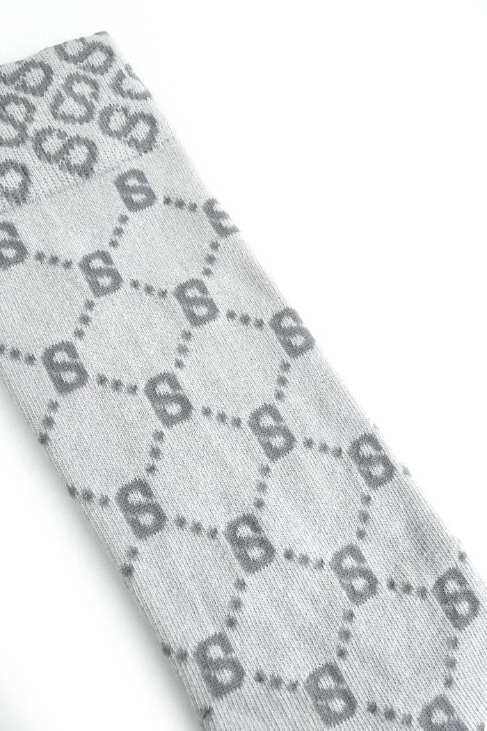 Monogram Socks Grey