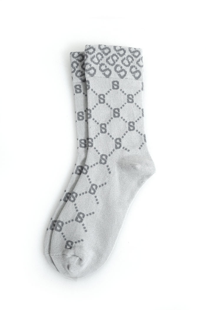 Monogram Socks Grey