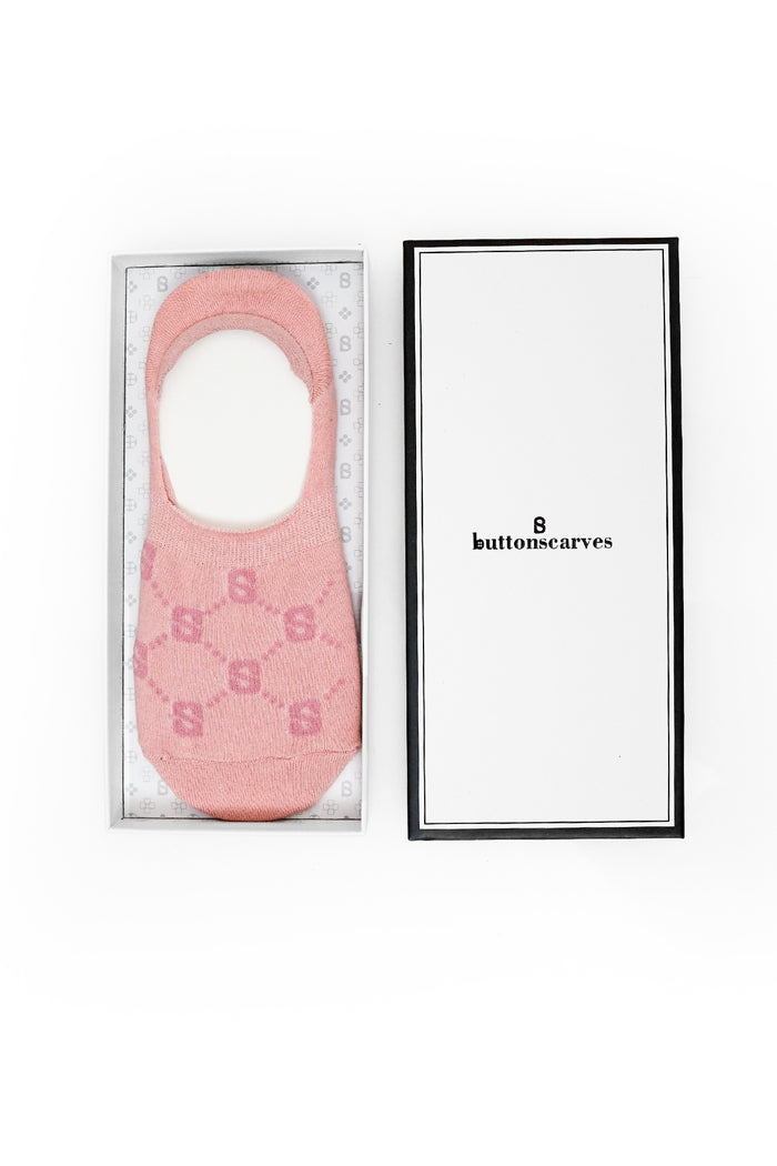 Monogram Socks Pink