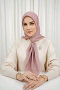 Monogram Voile Square - Wild Rose