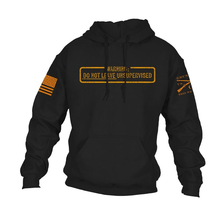 Grunt Style Needs Supervision Hoodie - Black hoodies